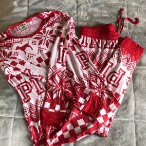 PINK pajama set BOTTOMS ONLY